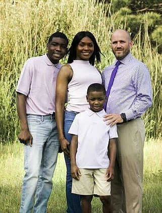 Ashdown's new head football coach Eryc McCaslin is shown with his family in this undated photo. He comes from Hope, where he served as the Bobcats' offensive coordinator and has been the head baseball coach since 2019. (Submitted photo)